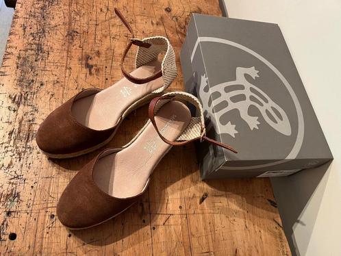 Espadrille sandalen - Salamander Maat 41, Kleding | Dames, Schoenen, Zo goed als nieuw, Espadrilles, Bruin, Ophalen of Verzenden