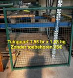 Tuinpoorten staal gecoat, Ophalen, Gebruikt, Staal, Draaipoort