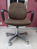 Chaise de bureau avec pieds en acier, Maison & Meubles, Chaises de bureau, Brun, Chaise de bureau, Ergonomique, Enlèvement