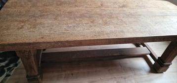 massief eikenhouten woonkamertafel  beschikbaar voor biedingen