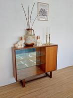 Vintage vitrinekast /boekenkast UK jaren 70, Ophalen, Vintage