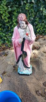 Religueze beeld roze Jezus Christus, Antiek en Kunst, Kunst | Beelden en Houtsnijwerken, Ophalen of Verzenden