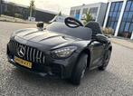 Mercedes GT-R AMG zwart 12V RC / Leder / Rubberban, MP3 AUX, Enlèvement ou Envoi, Neuf