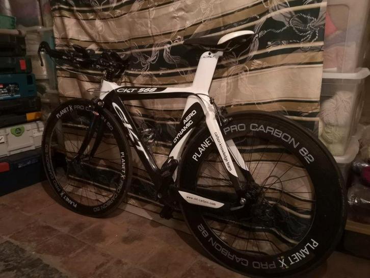 Vélo carbone triathlon CKT 568 – M, Fietsen en Brommers, Fietsen | Racefietsen, Gebruikt, Heren, Overige merken, 10 tot 15 versnellingen