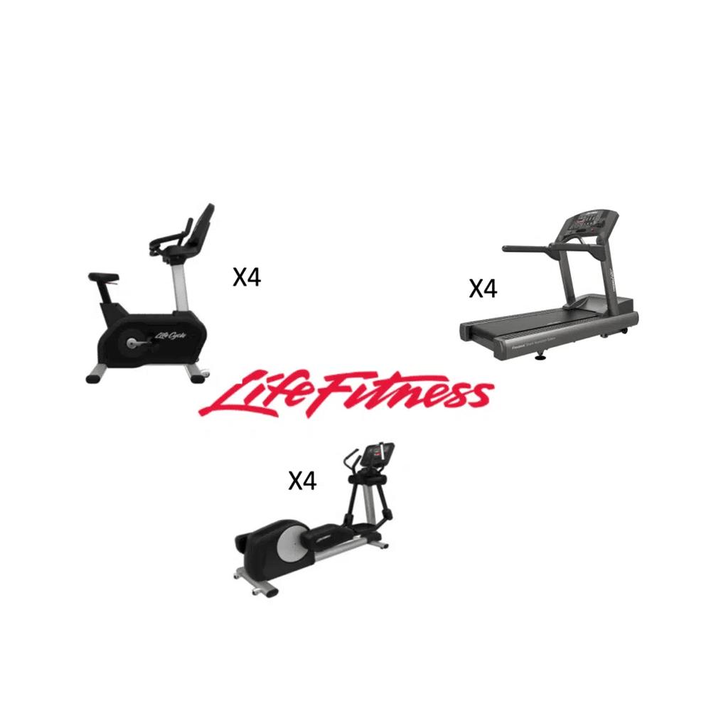 LIFE FITNESS – 12-DELIG CARDIO SET, Sports & Fitness, Équipement de fitness, Comme neuf, Autres types, Bras, Jambes, Pectoraux
