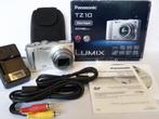 Panasonic Lumix TZ10 (silver), SD, accu, GPS, 12x zoom, doos, 12 Megapixel, 8 keer of meer, Ophalen of Verzenden, Compact
