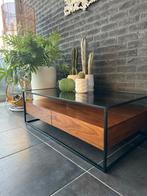 Salontafel walnoothout fineer 120x70cm, hoogte 40cm, Ophalen, Gebruikt