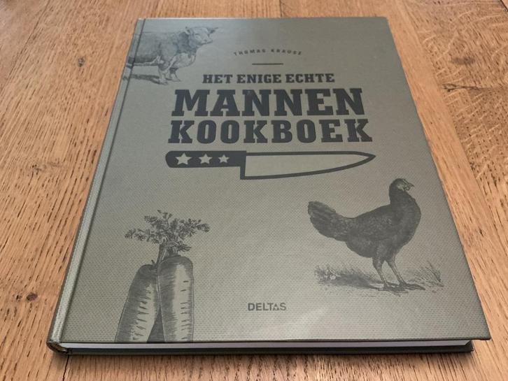 Thomas Krause - Het enige echte mannen kookboek, Boeken, Kookboeken, Ophalen of Verzenden