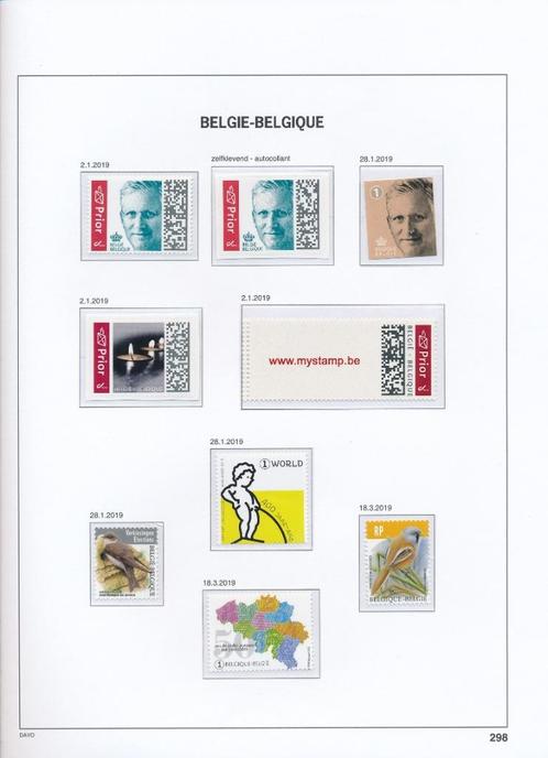 Jaar 2019 , minder dan postprijs , op gratis DAVO Luxe, Postzegels en Munten, Postzegels | Europa | België, Postfris, Orginele gom