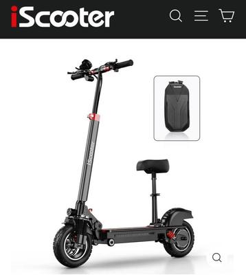 Nieuwe elektrische step scooter met zadel ,  zéér weinig km