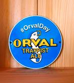 Emaille plaat van Orval, Verzamelen, Ophalen of Verzenden, Zo goed als nieuw, Reclamebord