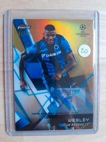 Wesley Moraes Topps autograph Club brugge  beschikbaar voor biedingen