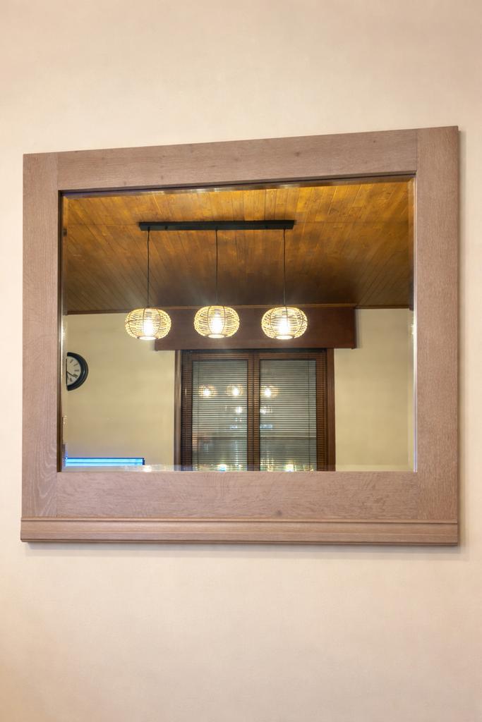 Grote houten spiegel – landelijke stijl, Huis en Inrichting, Woonaccessoires | Spiegels, Nieuw, 75 tot 100 cm, Minder dan 100 cm