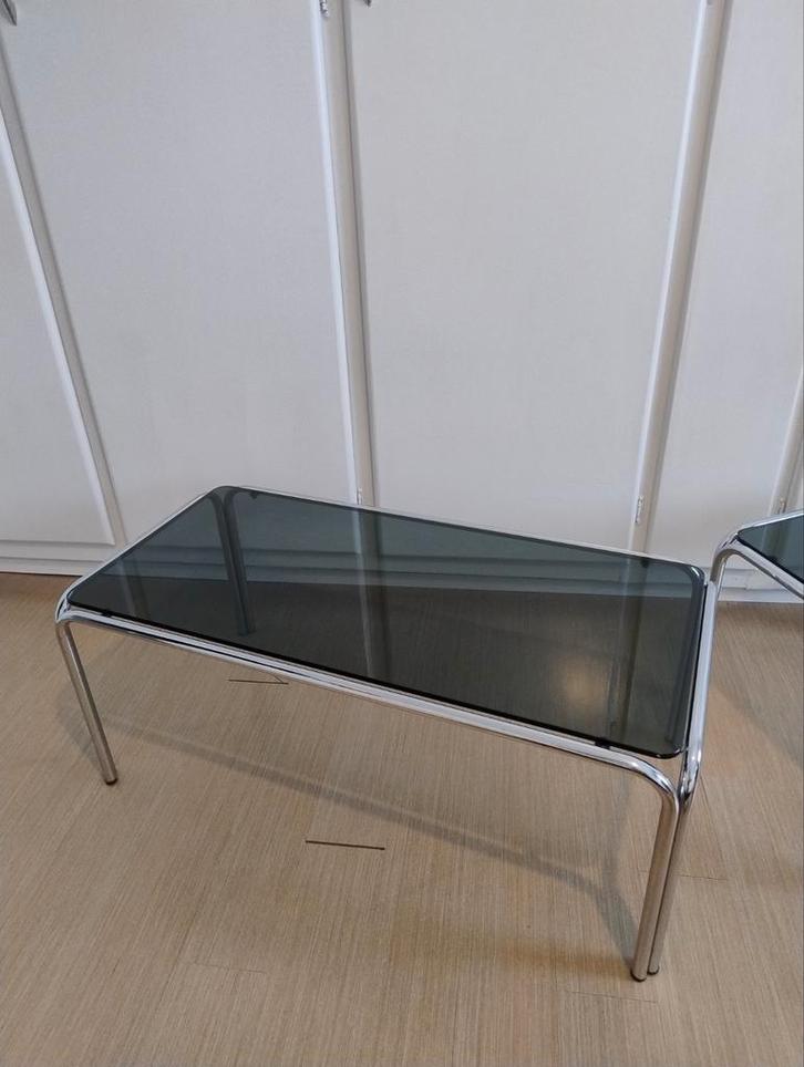 Table basse vintage, Maison & Meubles, Tables | Tables de salon, Verre, Enlèvement