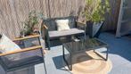 Mooi lounge setje , 2 zit + 1 zit en tafeltje, Tuin en Terras, Ophalen, Gebruikt