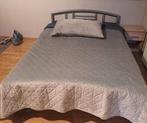 Bed 1m60, Huis en Inrichting, Ophalen, 210 cm, Tweepersoons, Grijs