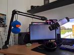 PC Microfoon HyperX Quadcast S USB met boom arm, Ophalen, Zo goed als nieuw, Studiomicrofoon