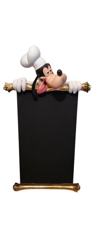 Lifesize Goofy menubord Walt Disney beeld groot beeld horeca