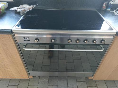fornuis - Oven - Kookplaat, Electroménager, Cuisinières, Utilisé, À Poser, 5 zones de cuisson ou plus, 85 à 90 cm, 45 à 60 cm
