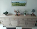 Complete witte eiken eetplaats, Huis en Inrichting, Ophalen, 4 tot 6 stoelen, Landelijk, Zo goed als nieuw