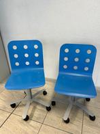 Bureastoel blauw Ikea, Ophalen, Zo goed als nieuw, Blauw, Bureaustoel