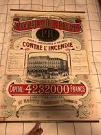 Vintage affiche Verzekering - 1910, Verzamelen, Posters, Ophalen of Verzenden