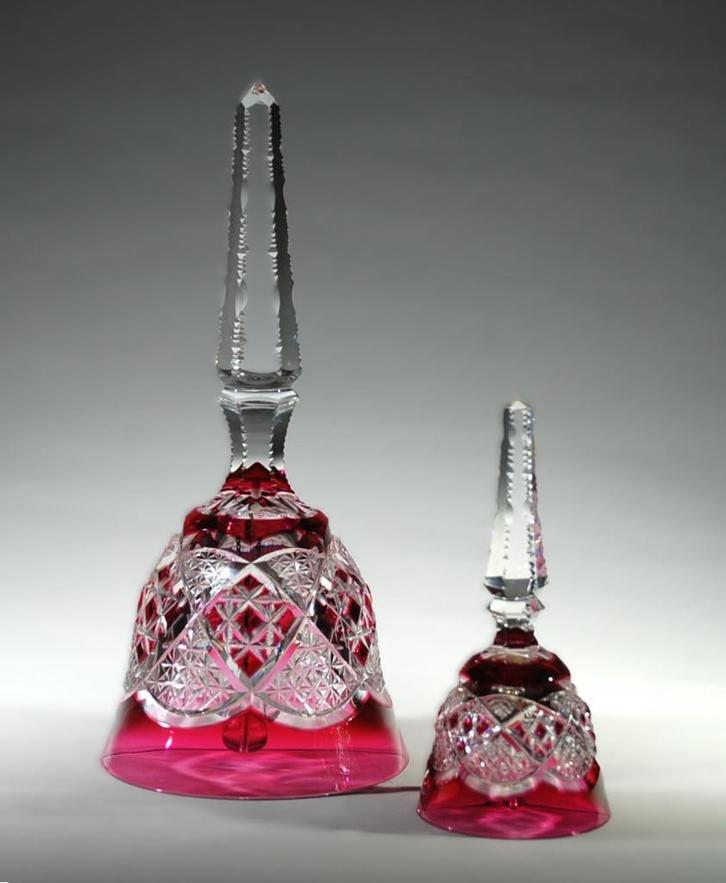 Val Saint Lambert - Verrept 2 Tafelbellen - VSL., Antiek en Kunst, Antiek | Glaswerk en Kristal, Ophalen of Verzenden
