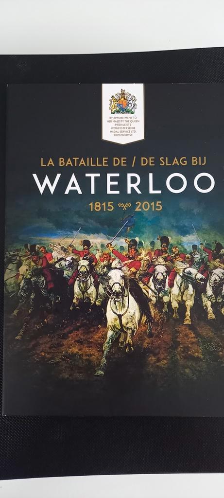 De slag bij Waterloo 1815-2015, Timbres & Monnaies, Pièces & Médailles, Bronze, Enlèvement ou Envoi