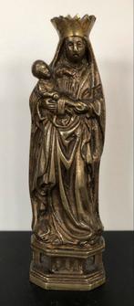 Zeldzaam bronzen beeldje van Maria met Kind, 16e eeuw, Antiek en Kunst, Ophalen of Verzenden