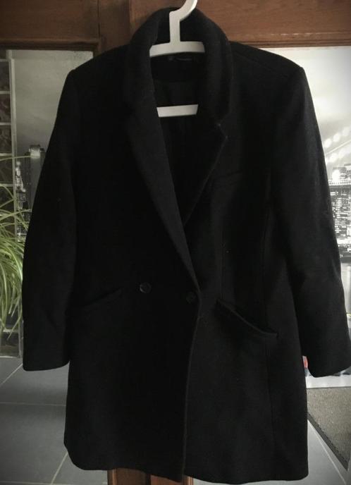 ZARA mantel zwart maat Small (38-40), Kleding | Dames, Jassen | Winter, Zo goed als nieuw, Zwart, Ophalen of Verzenden