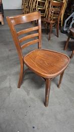12 thonet cafe HUTTEN stoelen met PRINT bruin bentwood hout, Huis en Inrichting, Stoelen, Ophalen of Verzenden, Gebruikt, Bruin