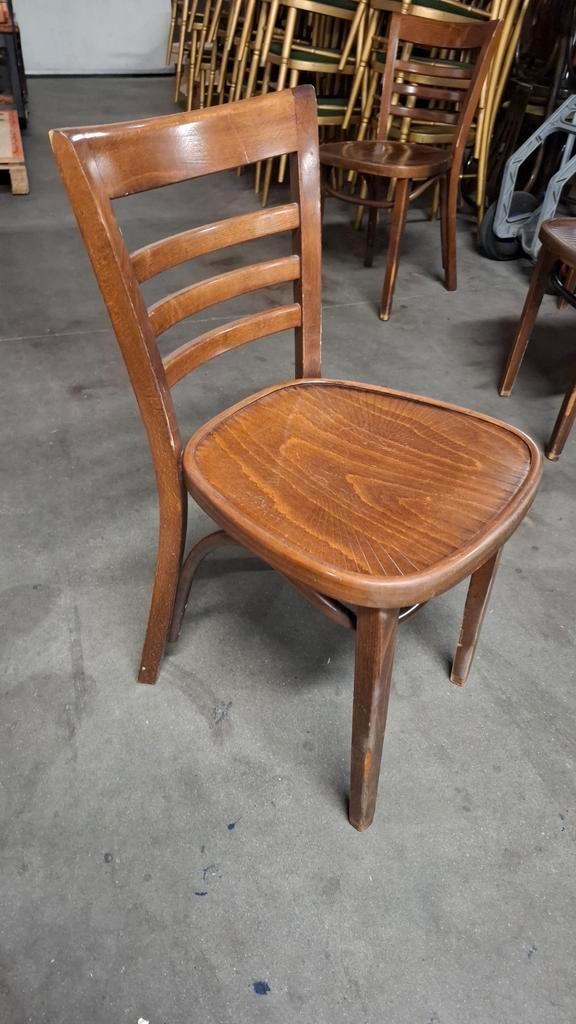 12 thonet cafe HUTTEN stoelen met PRINT bruin bentwood hout, Huis en Inrichting, Stoelen, Gebruikt, Hout, Bruin, Ophalen of Verzenden