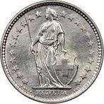 ½ franc Helvetia debout argent Suisse : 1944 : 8 € : 2,5 gr, Enlèvement, Autres pays, Monnaie en vrac, Argent