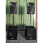 ✅ Actieve pa set tot 150 personen Samson, Overige merken, Gebruikt, Subwoofer, Ophalen of Verzenden