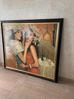 Prachtig schilderij Frans De Kok “ danscafe”, Antiquités & Art, Enlèvement ou Envoi