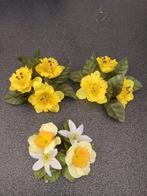 Voor op een kaars bloemen  in zijde en plastiek, Huis en Inrichting, Ophalen of Verzenden