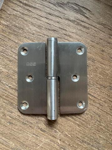 HDD Paumel 80x80 inox links en rechts, Enlèvement, Comme neuf, Inox, Charnière