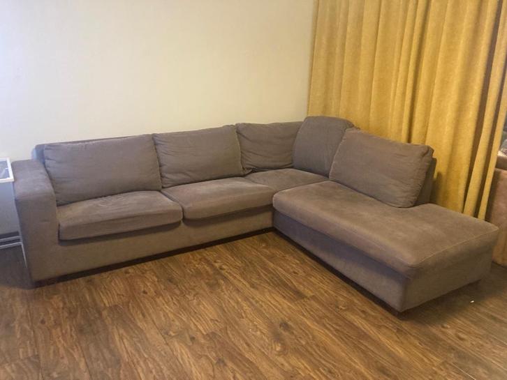 Hoeksalon, Huis en Inrichting, Zetels | Complete zithoeken, Gebruikt, Stof, Ophalen