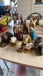 Antieke kerstbeelden 11 st, Ophalen, Gebruikt