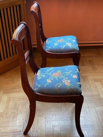 SET VAN 6 MAHONIEHOUTEN STOELEN beschikbaar voor biedingen