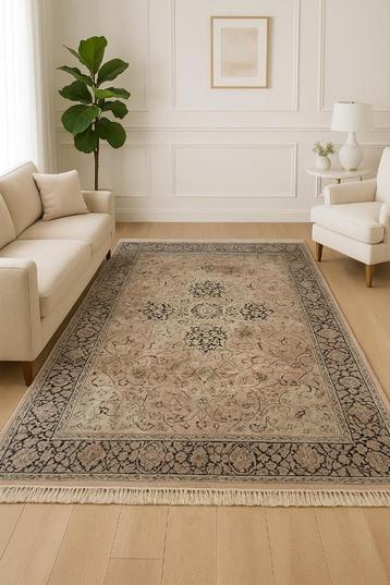 Tapis en soie – fait main Inde – 277 x 181 cm – état impecca beschikbaar voor biedingen