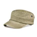 Khaki vintage pet, Kleding | Dames, Hoeden en Petten, Ophalen of Verzenden, Nieuw, 58 cm (L, 7¼ inch) of meer, Pet