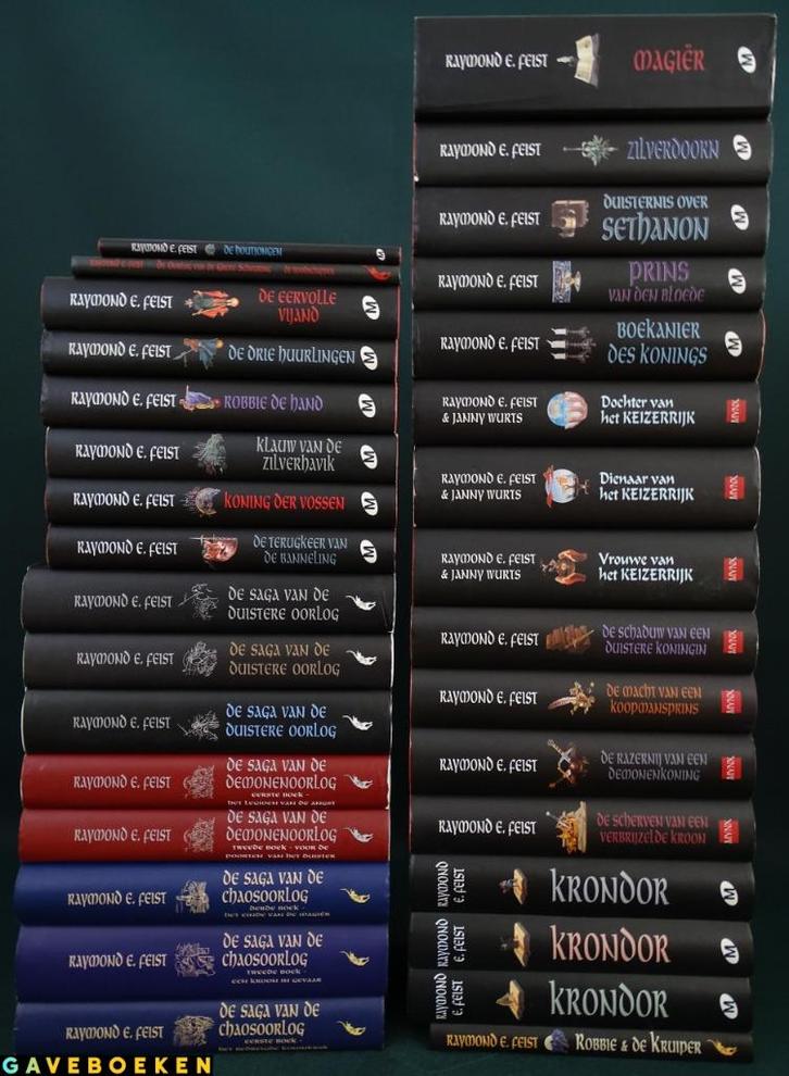 Midkemia & Kelewan: Complete Scheuringsoorlog - FEIST 32x, Livres, Fantastique, Utilisé, Enlèvement ou Envoi