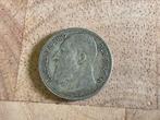 België - ZILVER 1 Bef NL Kon. Leopold II - 1909, Postzegels en Munten, Ophalen, Zilver, Losse munt