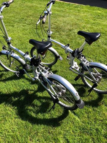 2 vouwfietsen (plooifietsen) te koop in goede staat beschikbaar voor biedingen