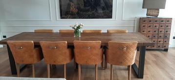 Prachtige, stevige kloostertafel 1m60 lang 1m breed, Huis en Inrichting, Ophalen, Gebruikt