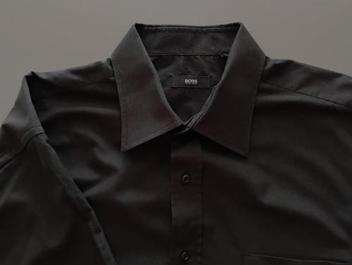Hugo Boss zomerhemd  Black Label, Kleding | Heren, Overhemden, Zo goed als nieuw, Overige halswijdtes, Zwart, Ophalen of Verzenden