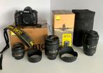 Camera Nikon D610 + lenzen, Audio, Tv en Foto, Fotocamera's Digitaal, Spiegelreflex, Ophalen of Verzenden, 24 Megapixel, Zo goed als nieuw