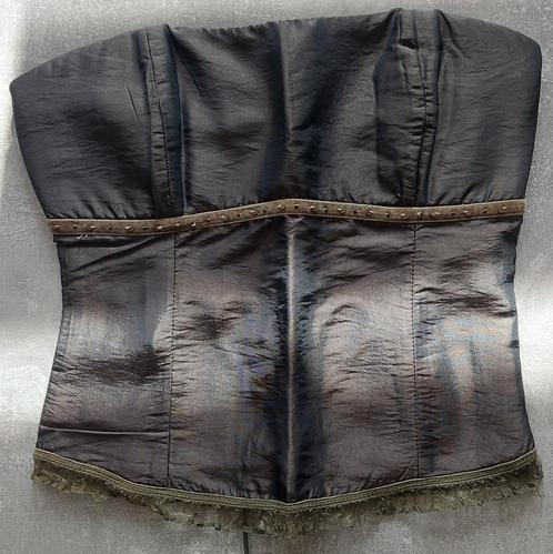 Kaki bustier zonder bandjes, maat Small., Kleding | Dames, Topjes, Gedragen, Maat 36 (S), Groen, Zonder mouw, Ophalen of Verzenden