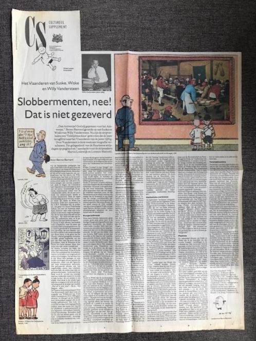 Vandersteen ARTIKEL n.a.v. Biografie 1994 NRC, Boeken, Stripverhalen, Ophalen of Verzenden